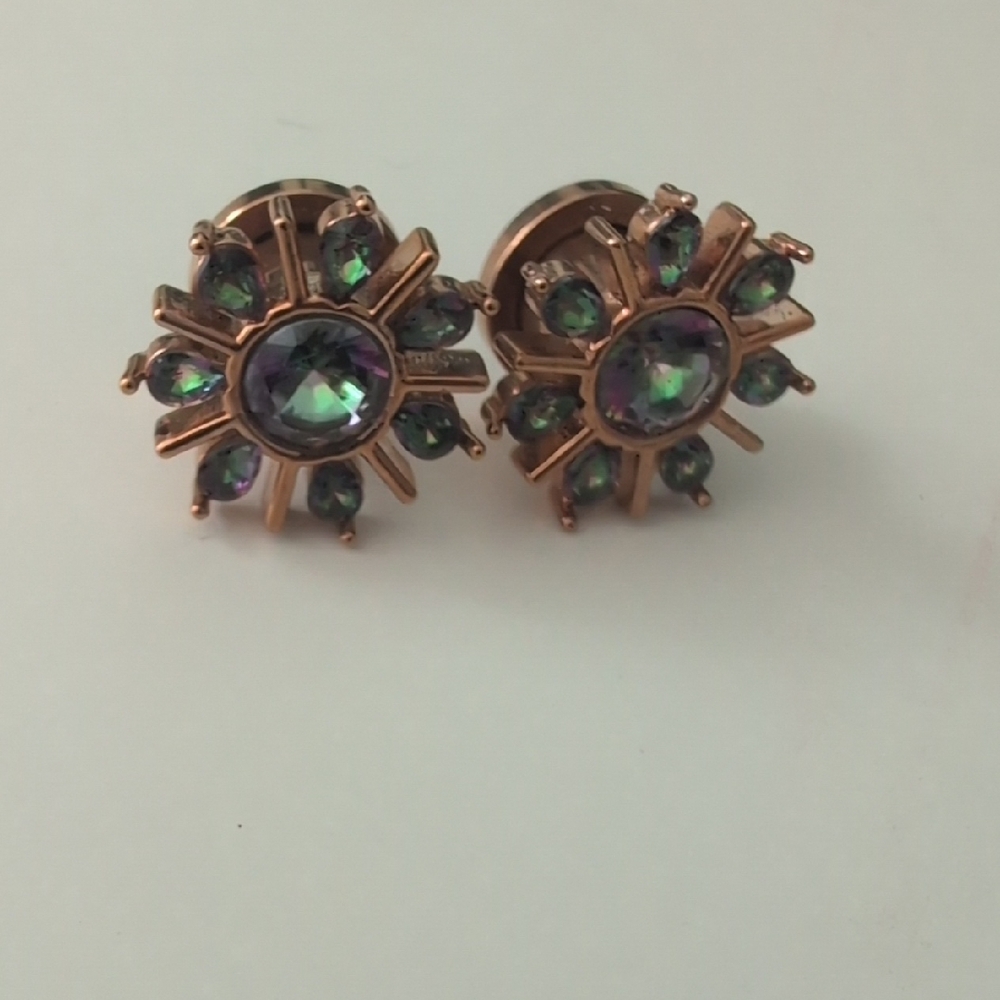 Iridescent Sunburst Earrings